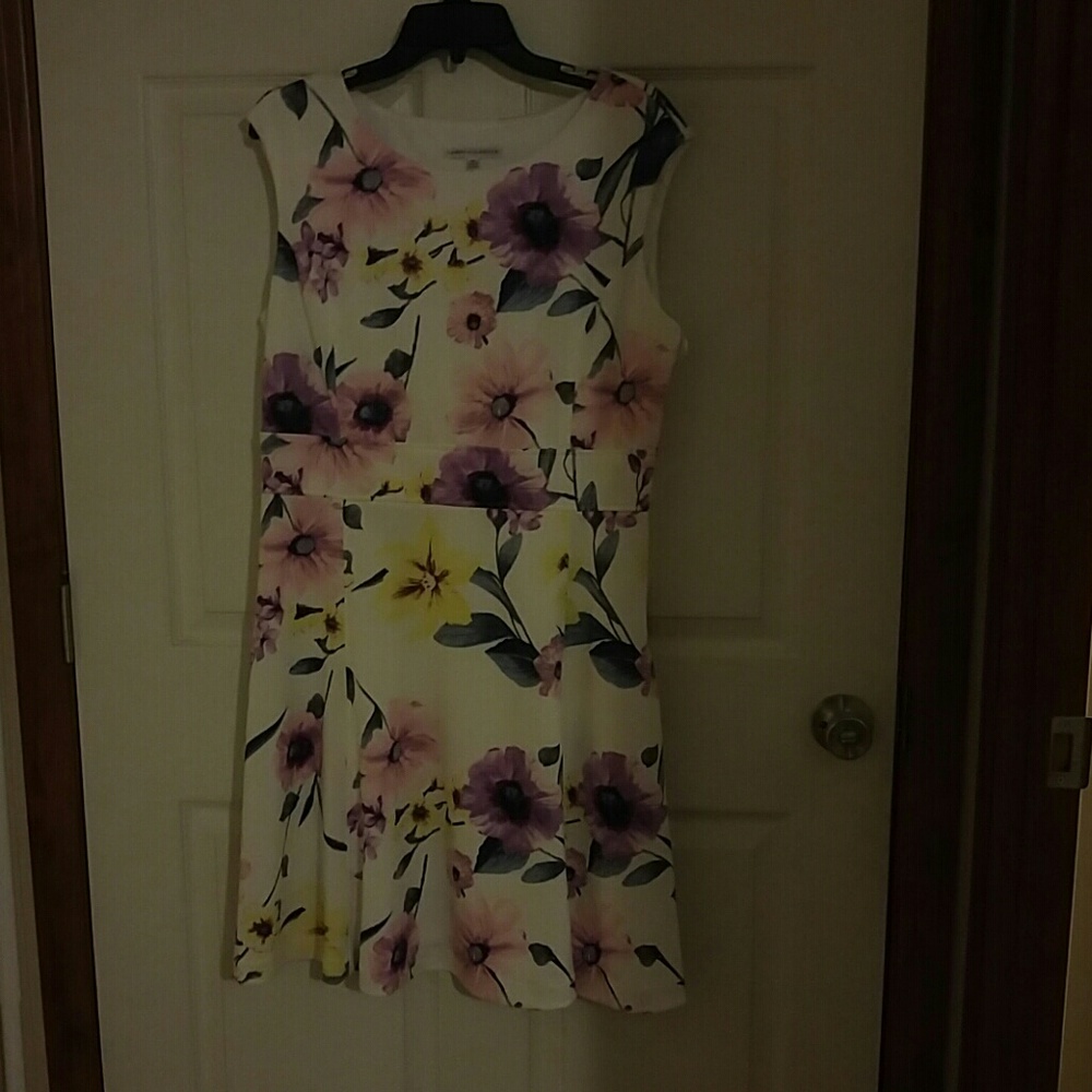 floral lavender & pink dress